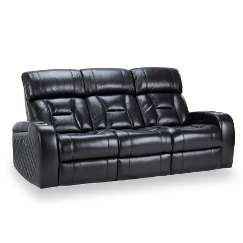 Value City Furniture Leather Reclining Sofa Baci Living Room