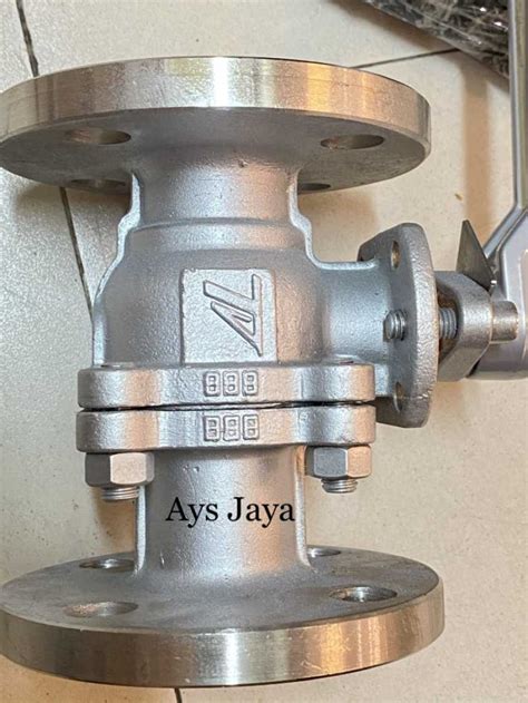 Promo Ball Valve Flange Stainless 304 Jis 10k 1 2 Inchi Dn 15 Diskon 23