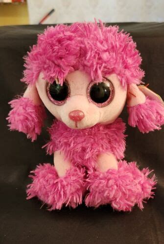 Ty Beanie Boos Patsy The Pink Poodle Dog 6 Inch Stuffed Plush Animal