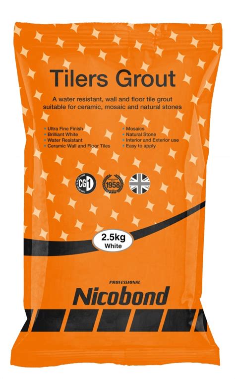 Nicobond Tilers Grout White Kg N C Tiles And Bathrooms