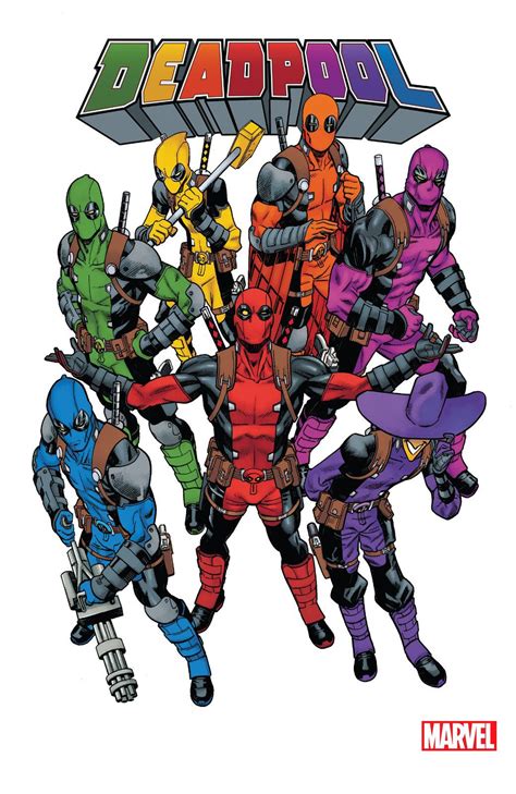 Deadpool Rainbow Team Deadpool Comic Marvel Deadpool Deadpool