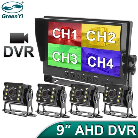 Greenyi Inch Ch Ahd Recorder Dvr Car Monitor Vehicle Truck Ahd