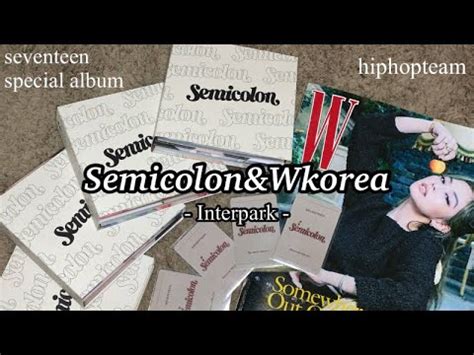 Unboxing SEVENTEEN SPECIAL ALBUM Semicolon Interpark編 Wkorea