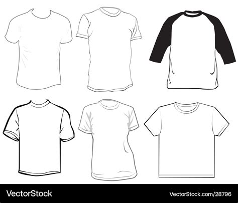 Clothes Template Royalty Free Vector Image Vectorstock