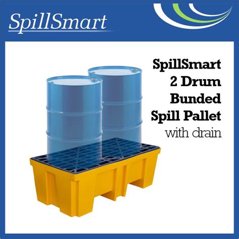 2 Drum Spill Pallet with Drain