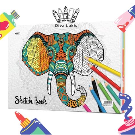 Jual Sketchbook Kiky Buku Sketsa Lembar Sketch Book A Shopee