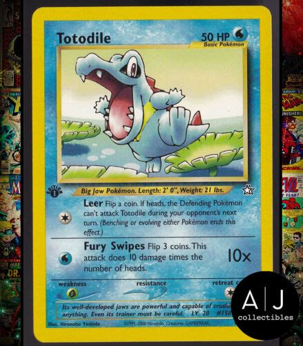 Totodile 81 111 1st Edition Neo Genesis Set Non Holo WOTC Pokemon Card