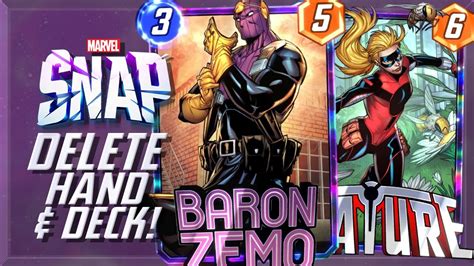 Baron Zemo Stature Discard Mill Marvel Snap Deck Youtube