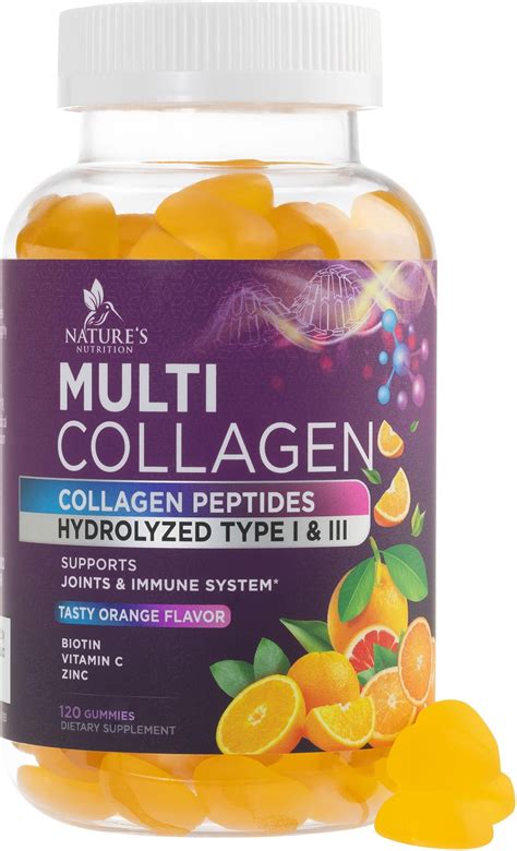 Collagen Gummies With 2500mcg Biotin Vitamin C Zinc Hydrolyzed