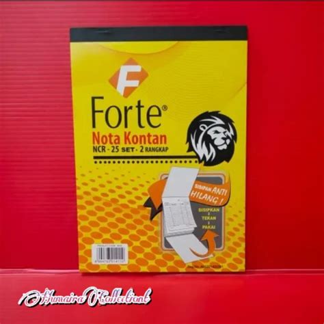 Nota Kontan Forte 2 Ply 1 Pak Isi 10 Pcs Lazada Indonesia