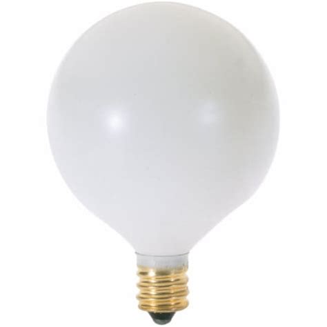 Satco 40W Frosted Candelabra Base G16 5 Incandescent Globe Light Bulb