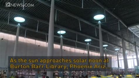 Phoenix library illuminates during summer solstice | 12news.com