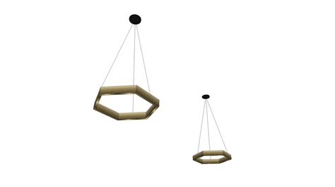 Geometric Hexagon Led Pendant Dwr 3d Warehouse