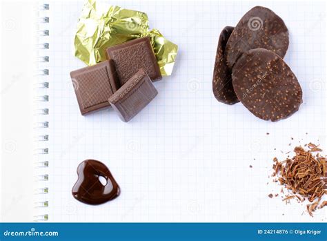 Different Types Of Chocolate Chips Tiles Stock Photo Image Of Sour