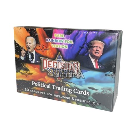 Decision 2024 Political Trading Cards Rainbow Foil Edition Box Steel