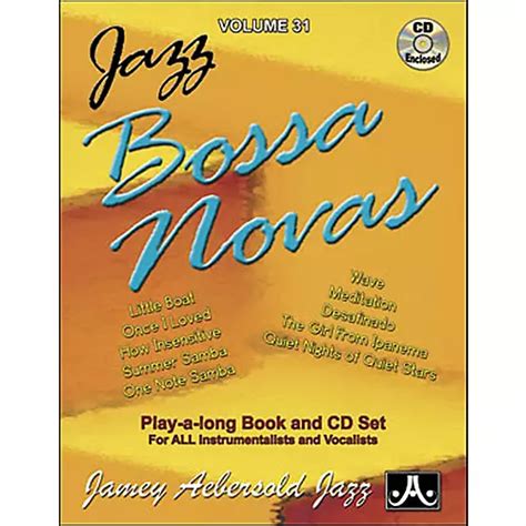 Jamey Aebersold Jazz Bossa Nova Play Along Book With Cd Musician S Friend