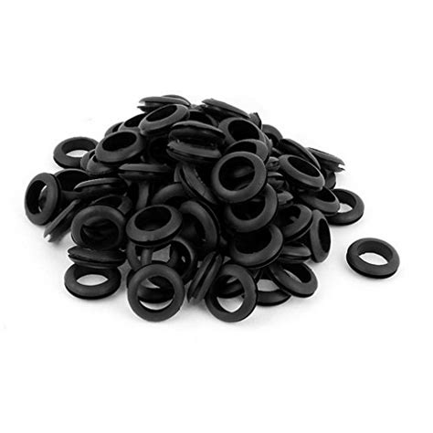 Fuxell Nails Electrical Wiring Gasket Rubber Grommet 18mm Cable Hole Dia 100pcs