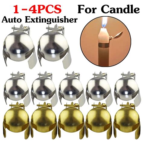 1 4pcs Set Automatic Candle Snuffer Fire Extinguisher Candle Flame