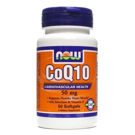 Comprar Coq10 50mg Vit E 100 Softgels Now Foods