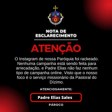 Expressopb Em Mari Instagram Da Par Quia Hackeado E Padre Elias