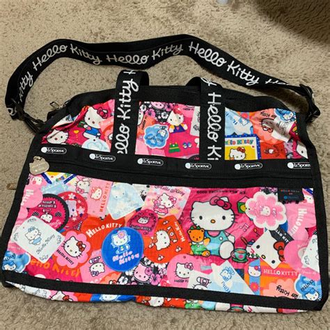 Lesportsac レスポートサック レディース ハローキティコラボ バッグ Medium ボストンバッグ Weekender