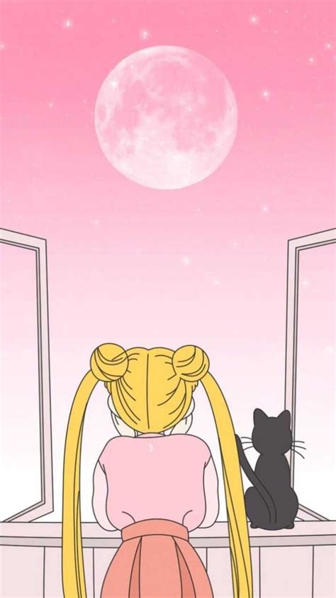 Sailor Moon Aesthetic Desktop Wallpaper Pastel