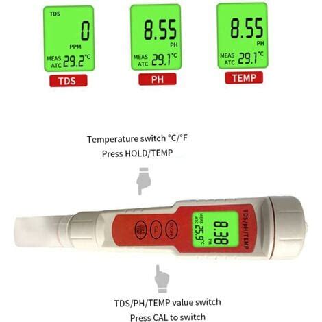 Orp Testeur Redox M Tre En Qualit De L Eau Piscine D Tecteur