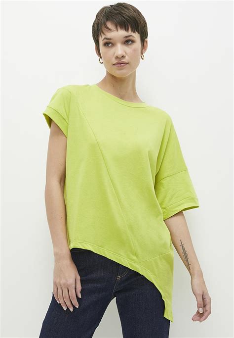 Asymmetrical Ll S J Tee Lime Edit T Shirts Vests And Camis