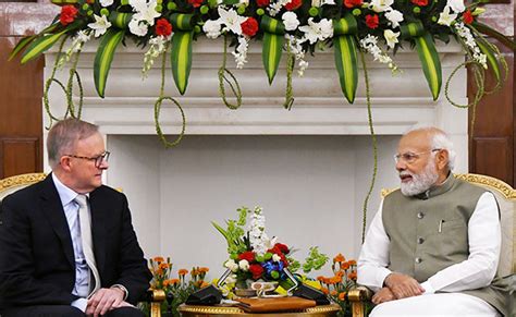 Pm Modi Raises With Australian Counterpart Issue Of Attacks On Temples