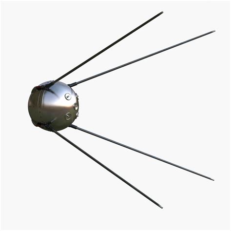 3d sputnik 1 model