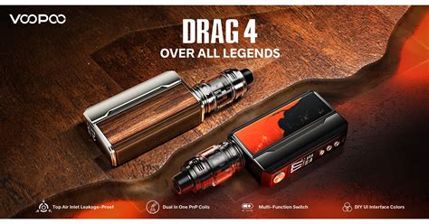 Over All Legends Voopoo Drag 4 Officially Released With Its Quadruple