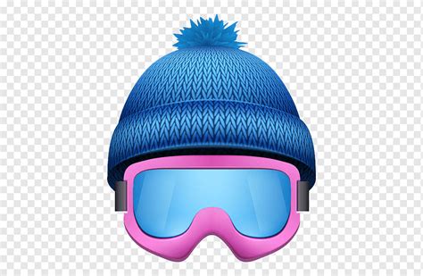 Skiing Goggles Illustration Illustration Blue Wool Ski Cap Hat Sport