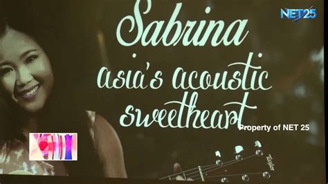 SABRINA I LOVE ACOUSTIC 8 ALBUM LAUNCH NET25 MATA NG AGILA