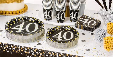 Sparkling Celebration 40th Birthday Party Supplies Party City