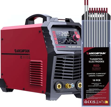 Arccaptain Ac Dc Tig Welder With Pulse Tig Welding Tungsten