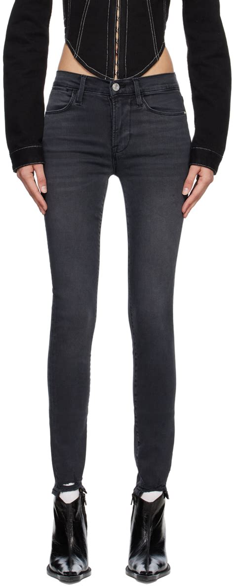 Gray Le High Skinny Jeans By Frame On Sale