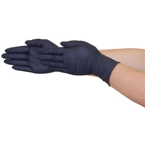 Globe Commercial Products Disposable Powder Free Nitrile Gloves Large