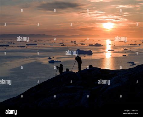 Arctic Icebergs on arctic ocean in Greenland Stock Photo - Alamy