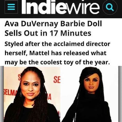 Ava Duvernay Barbie Doll Duvernay White Girls Strong Women Mattel