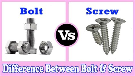 Cu L Es La Diferencia Entre Un Perno Y Un Tornillo