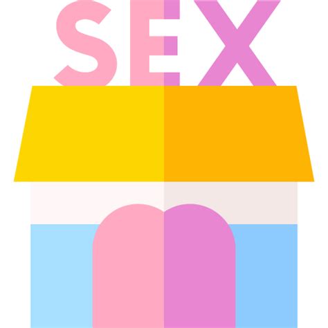 Sex Shop Basic Straight Flat Icon