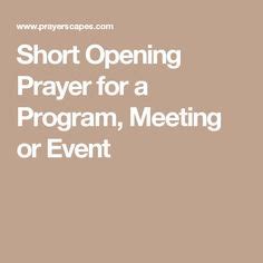 Opening And Closing Prayers For Meetings Pdf - soroom