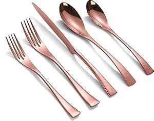 Amazon Rose Gold Silverware Set For Lemeya Piece