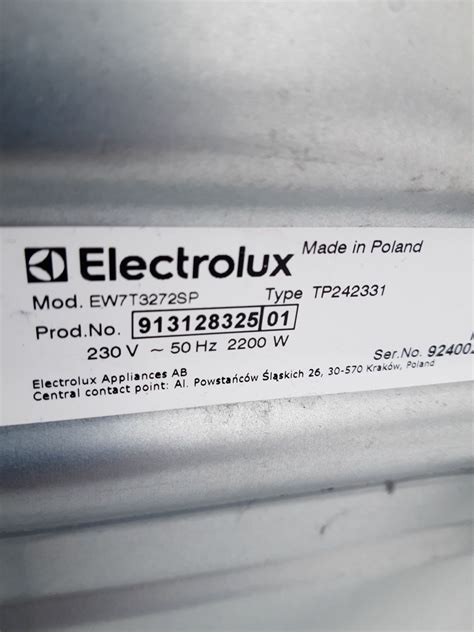 Pralka Elektrolux Ew T Sp Kg Obr Sprawna Chojnice Olx Pl