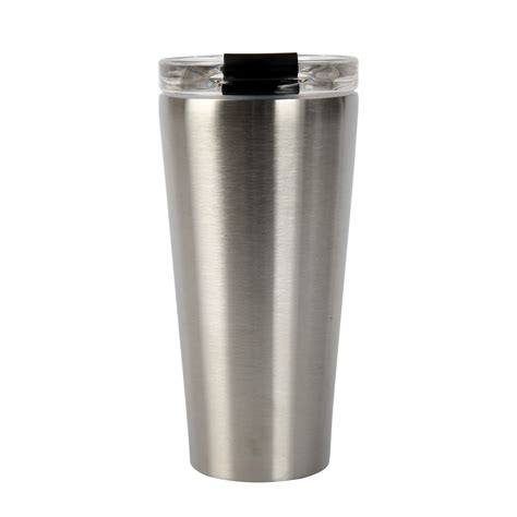 Mainstays 20oz 20 Fluid Ounces Double Wall Vacuum Sealed Stainless Steel Tumbler Silver