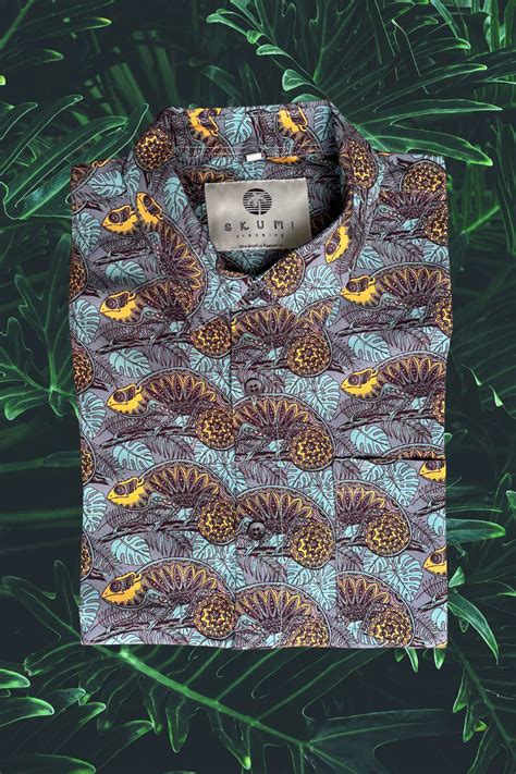 Chameleon Returns Skumi Mens Rayon Shirrt