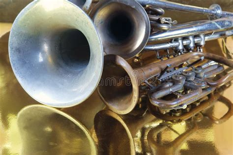 Brass instruments stock photo. Image of horn, orchestra - 153702924