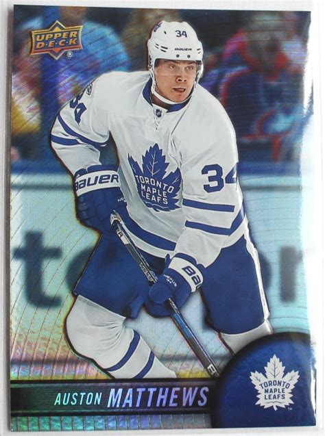 Auston Matthews Tim Hortons Upper Deck Nhl Hockey Card