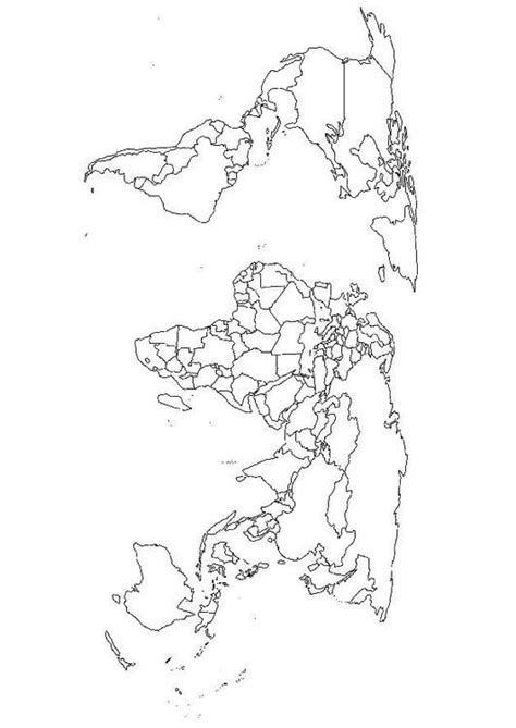 Desenho Para Colorir De Mapa Múndi Imagens Grátis Para Imprimir