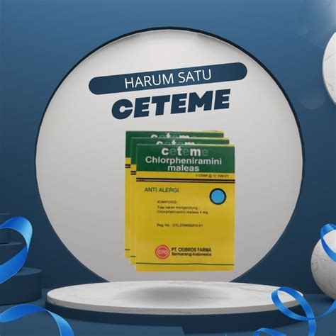 Jual Ceteme Obat Anti Alergi Gatal Ctm Strip Tablet Shopee Indonesia